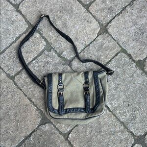 Garage Black and Tan Women's Messenger Bag